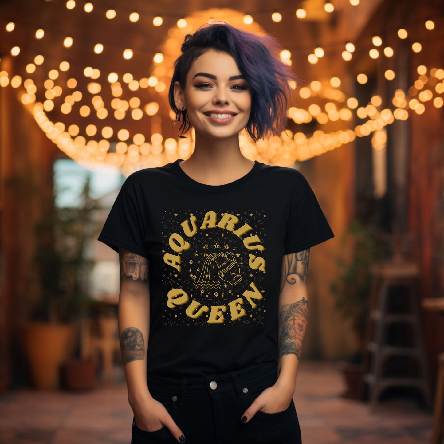 Aquarius Queen Astrology tee