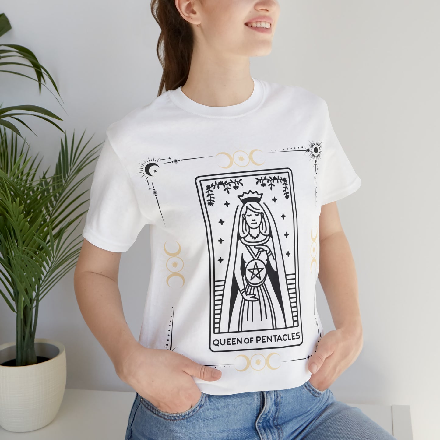 Queen of Pentacles inspired Tarot tee