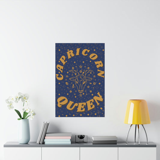 Capricorn Queen Poster