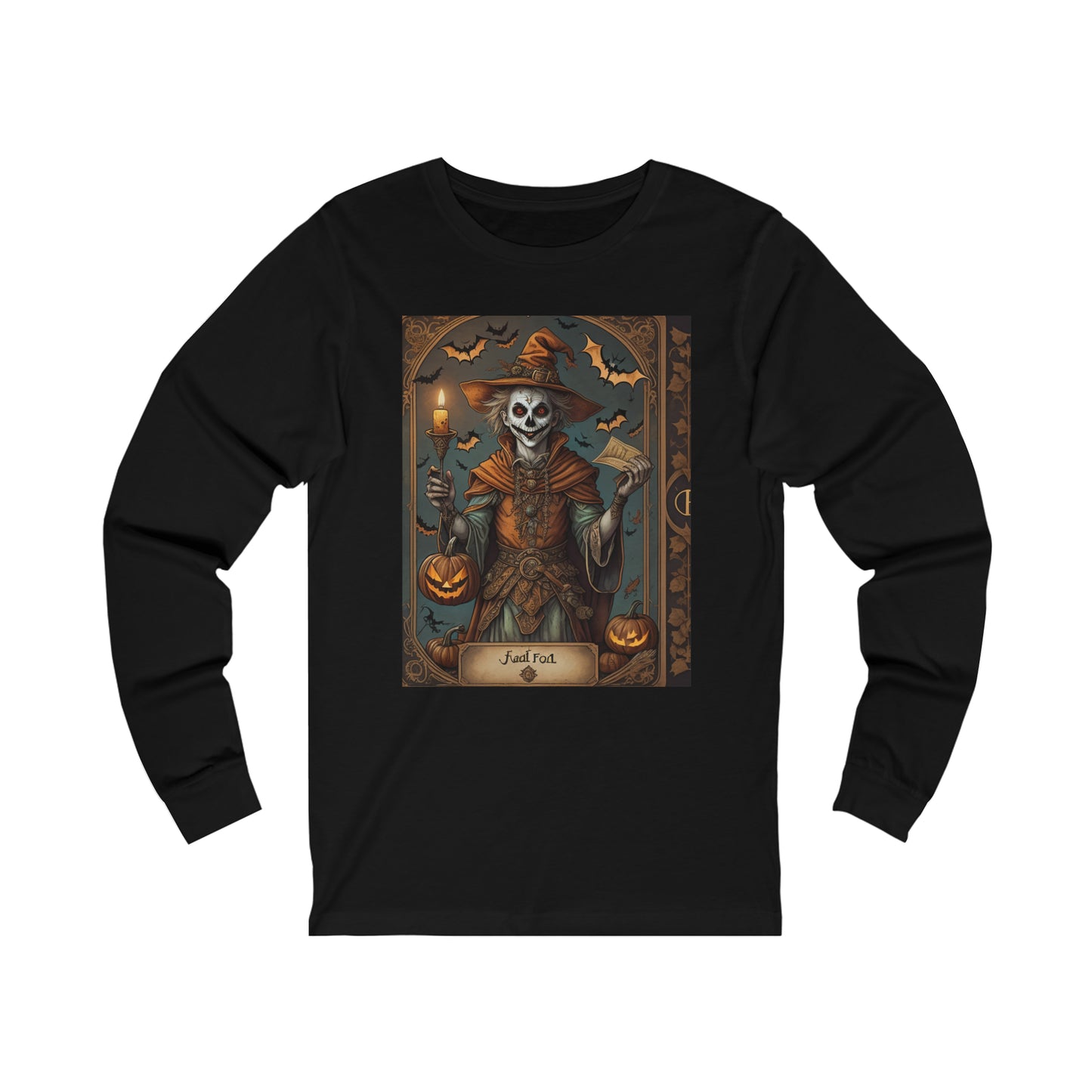 Halloween Traditional Tarot inspired long sleeved tee