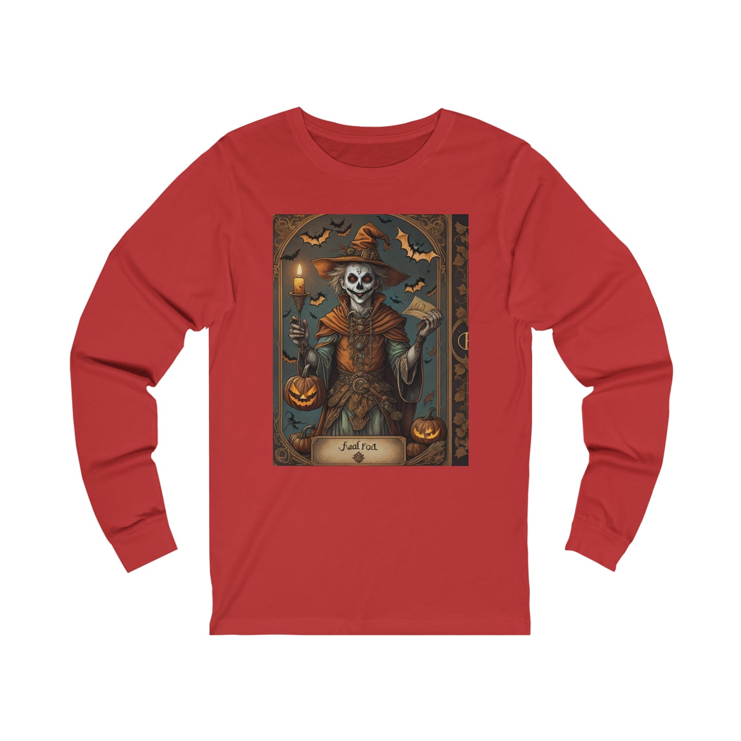 Halloween Traditional Tarot inspired long sleeved tee