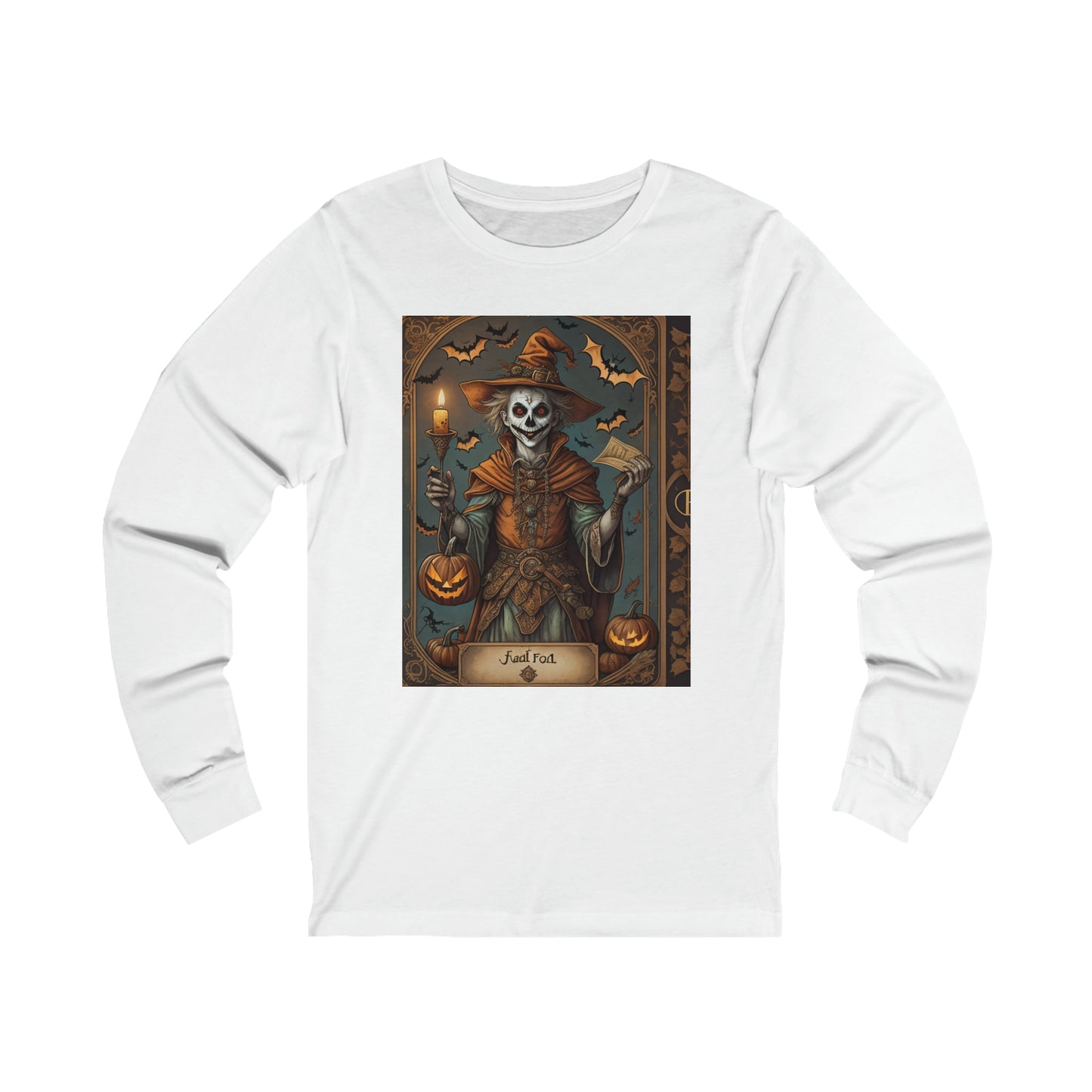 Halloween Traditional Tarot inspired long sleeved tee