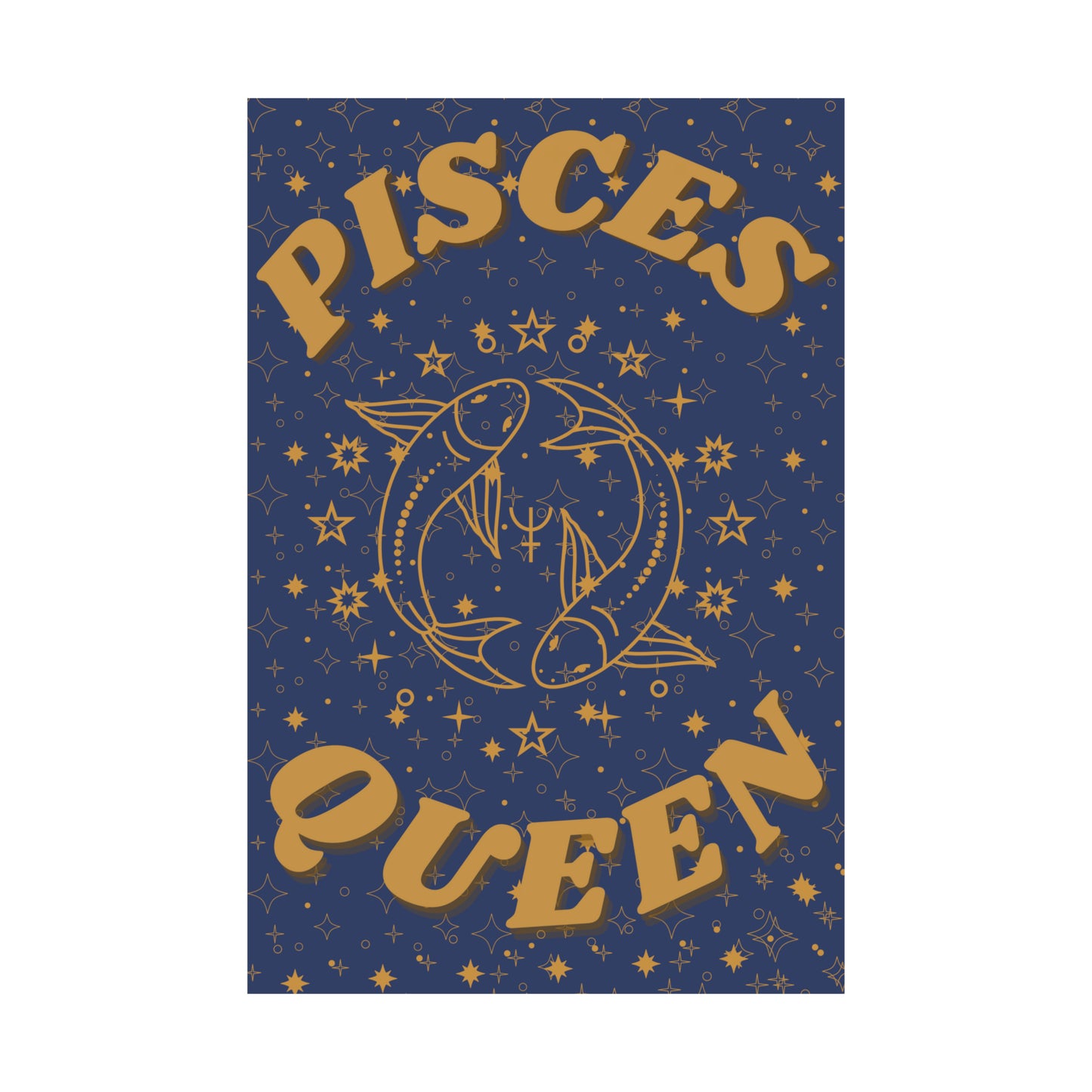 Pisces Queen Poster