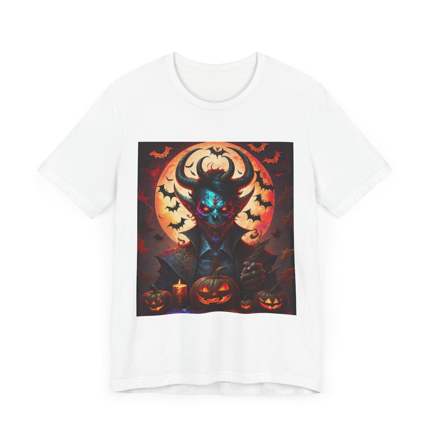 "Limited Edition Halloween Devil Tarot Card Tee: Unleash the Dark Side!"