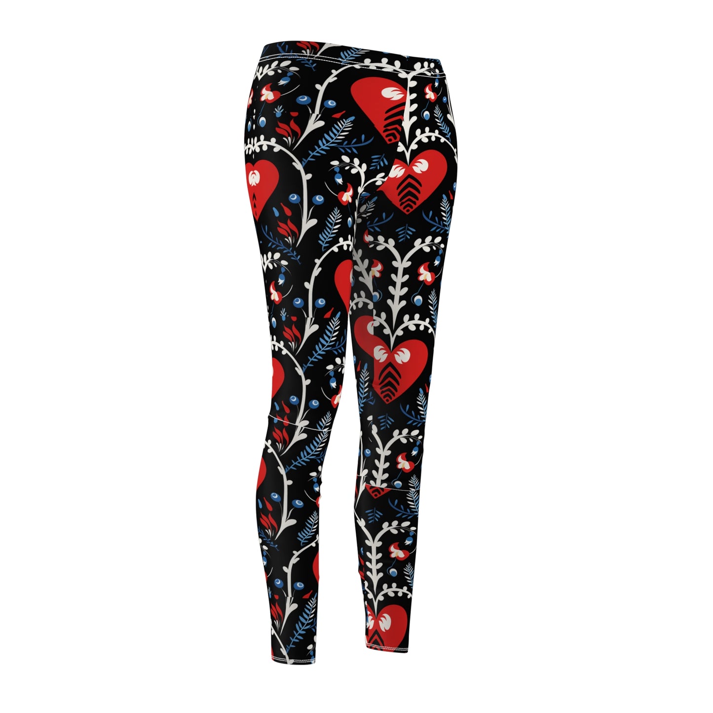 Nordic Heart Pattern leggings