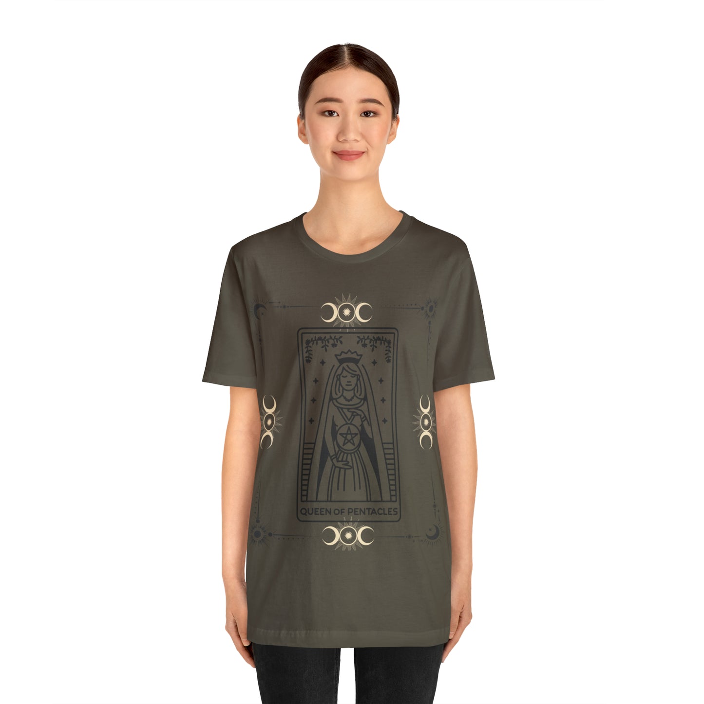 Queen of Pentacles inspired Tarot tee