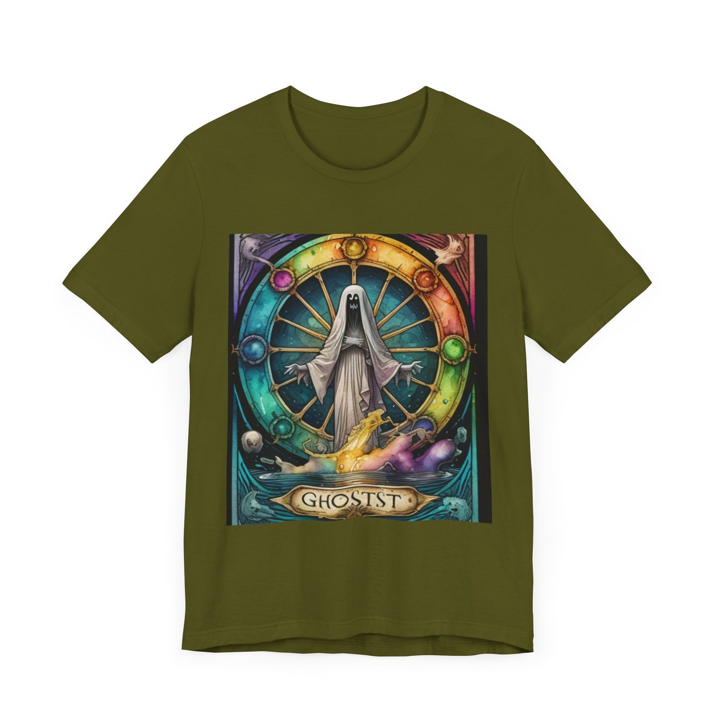 Wheel of Time Tarot Card Ghost Inspired tee