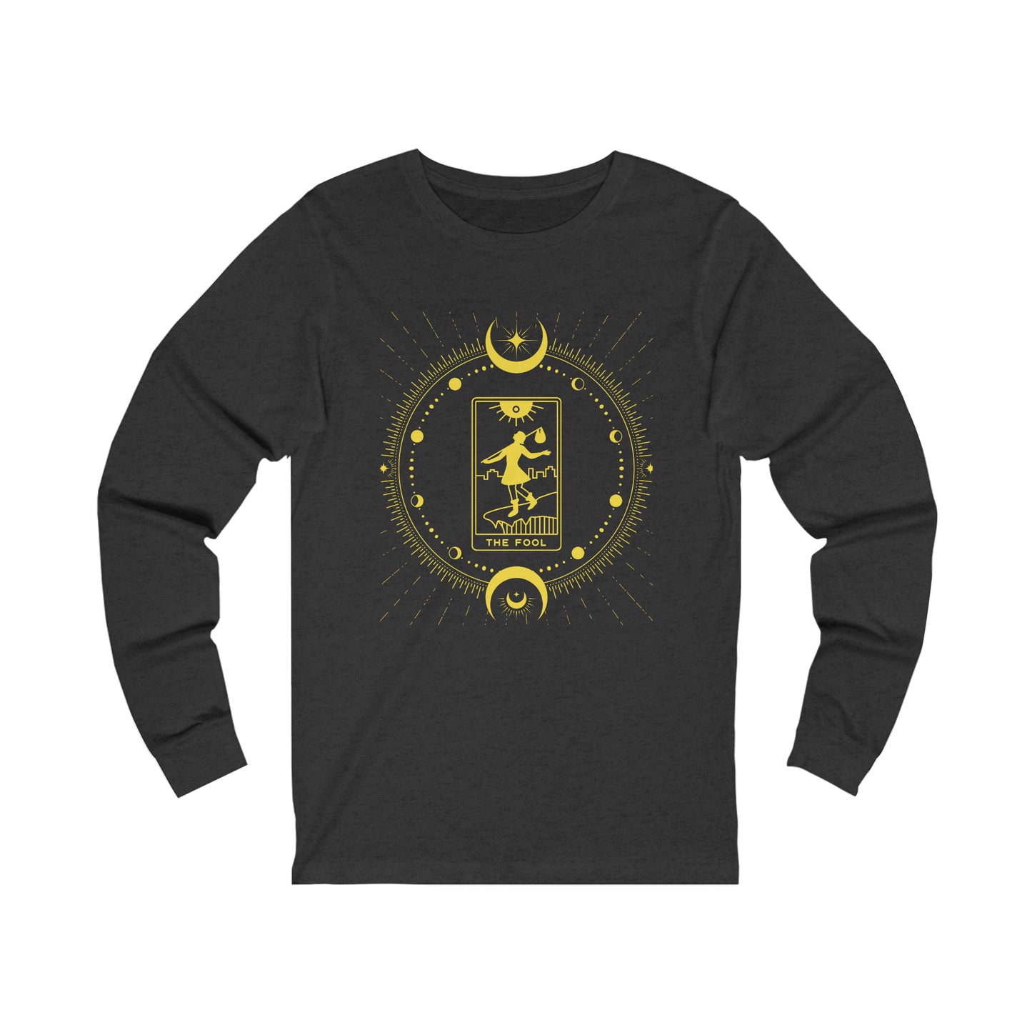 The Fool tarot card long sleeve shirt