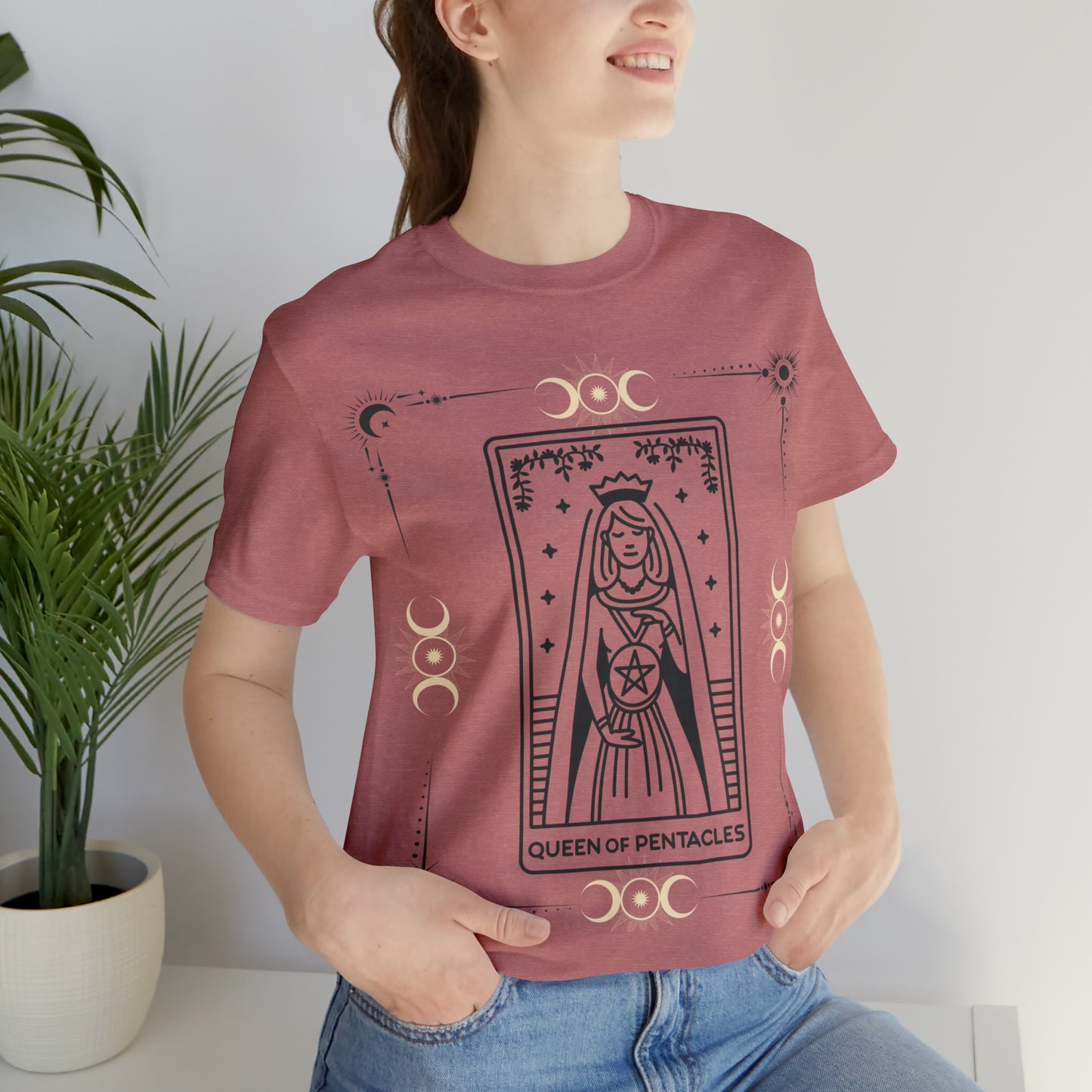 Queen of Pentacles inspired Tarot tee