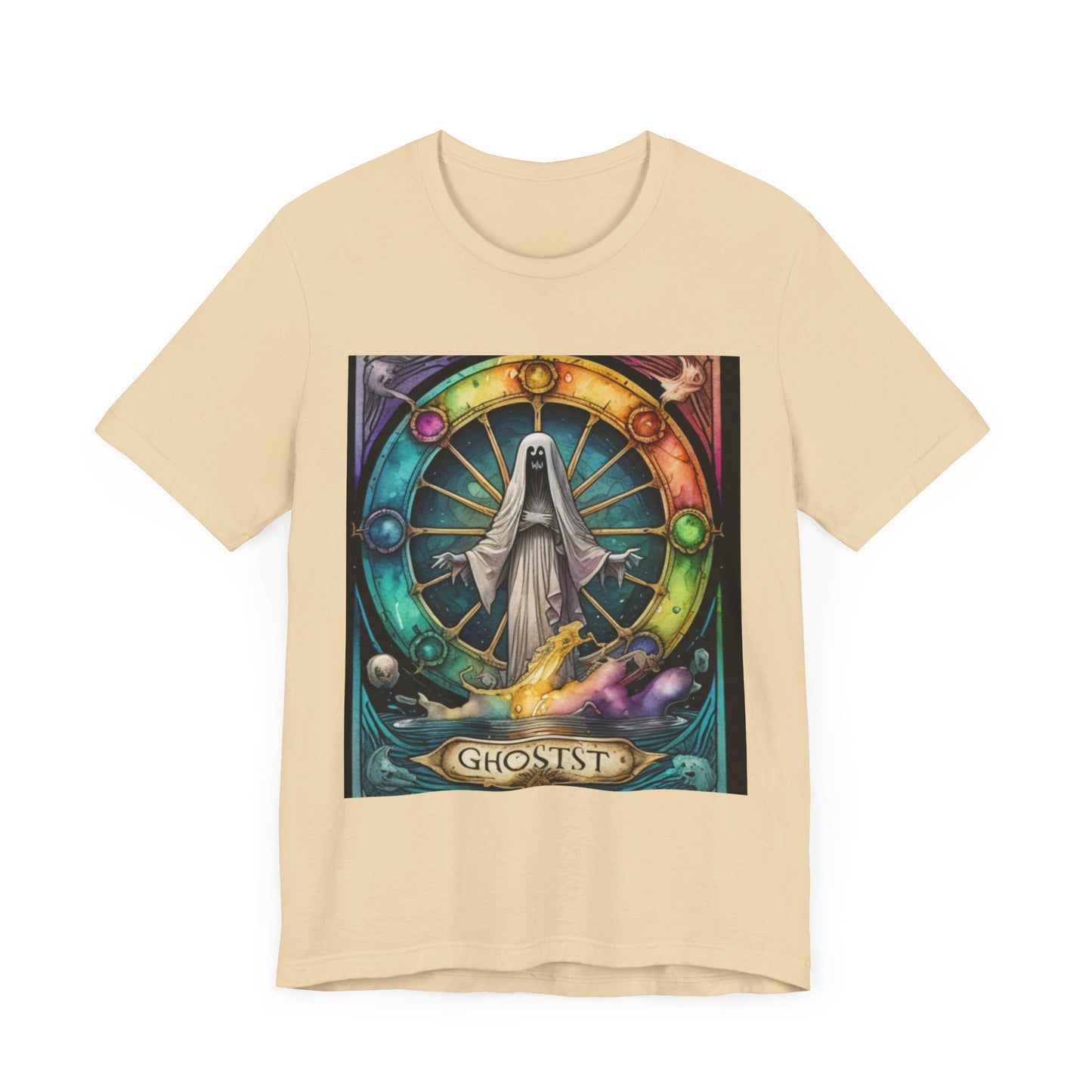 Wheel of Time Tarot Card Ghost Inspired tee