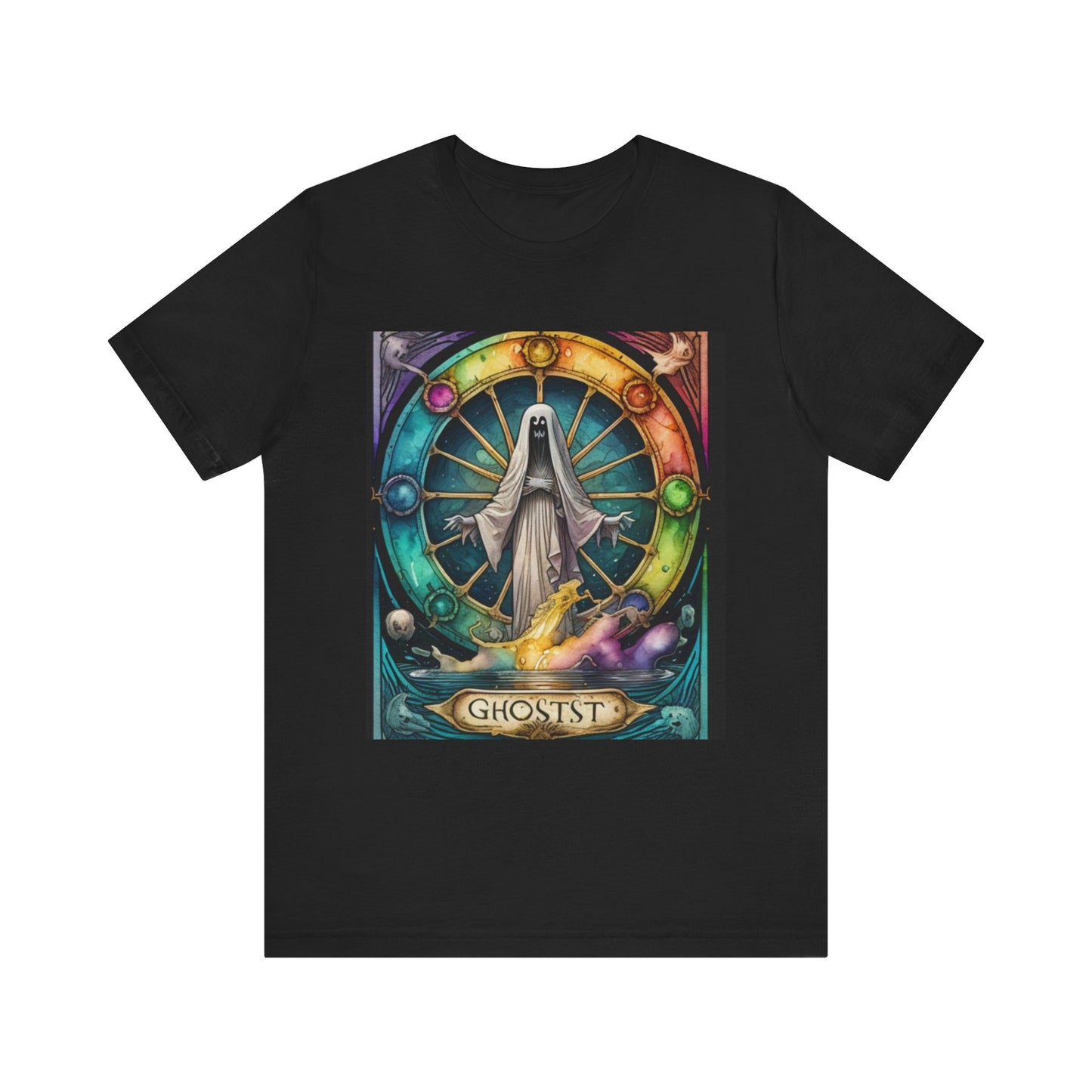 Wheel of Time Tarot Card Ghost Inspired tee