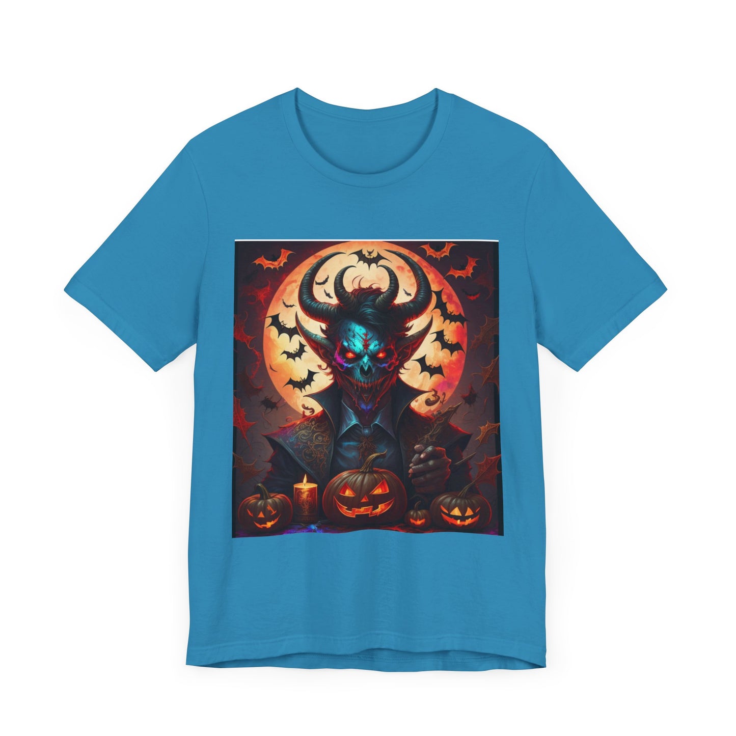 "Limited Edition Halloween Devil Tarot Card Tee: Unleash the Dark Side!"