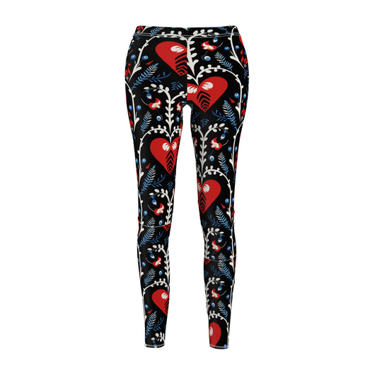 Nordic Heart Pattern leggings