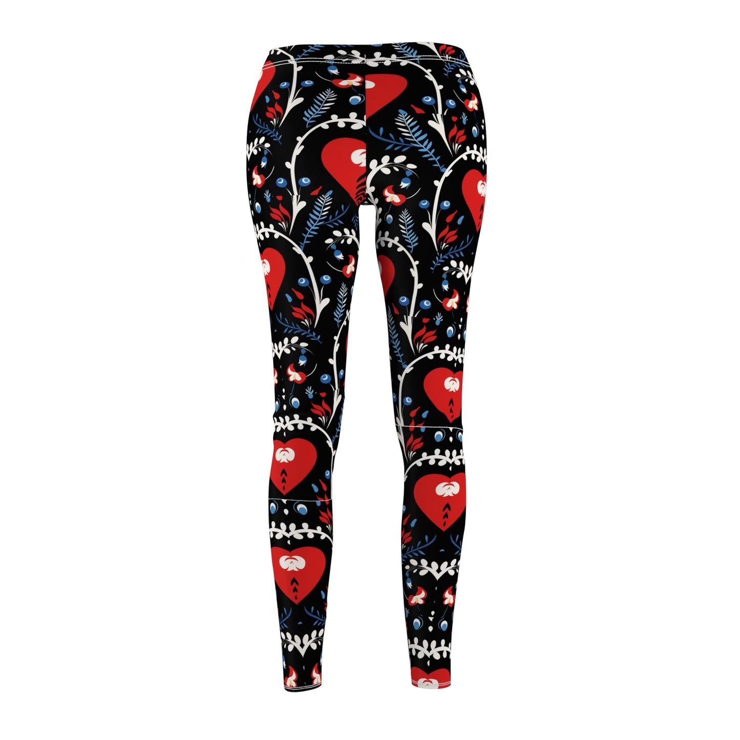 Nordic Heart Pattern leggings