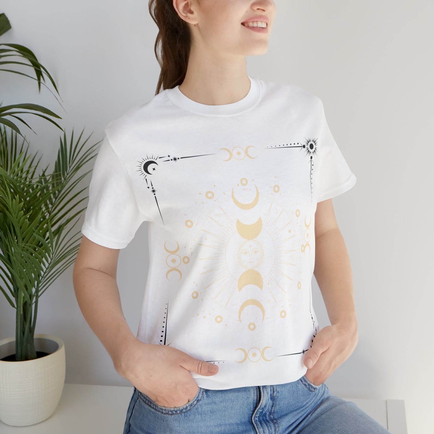 Cosmic moon phases t-shirt