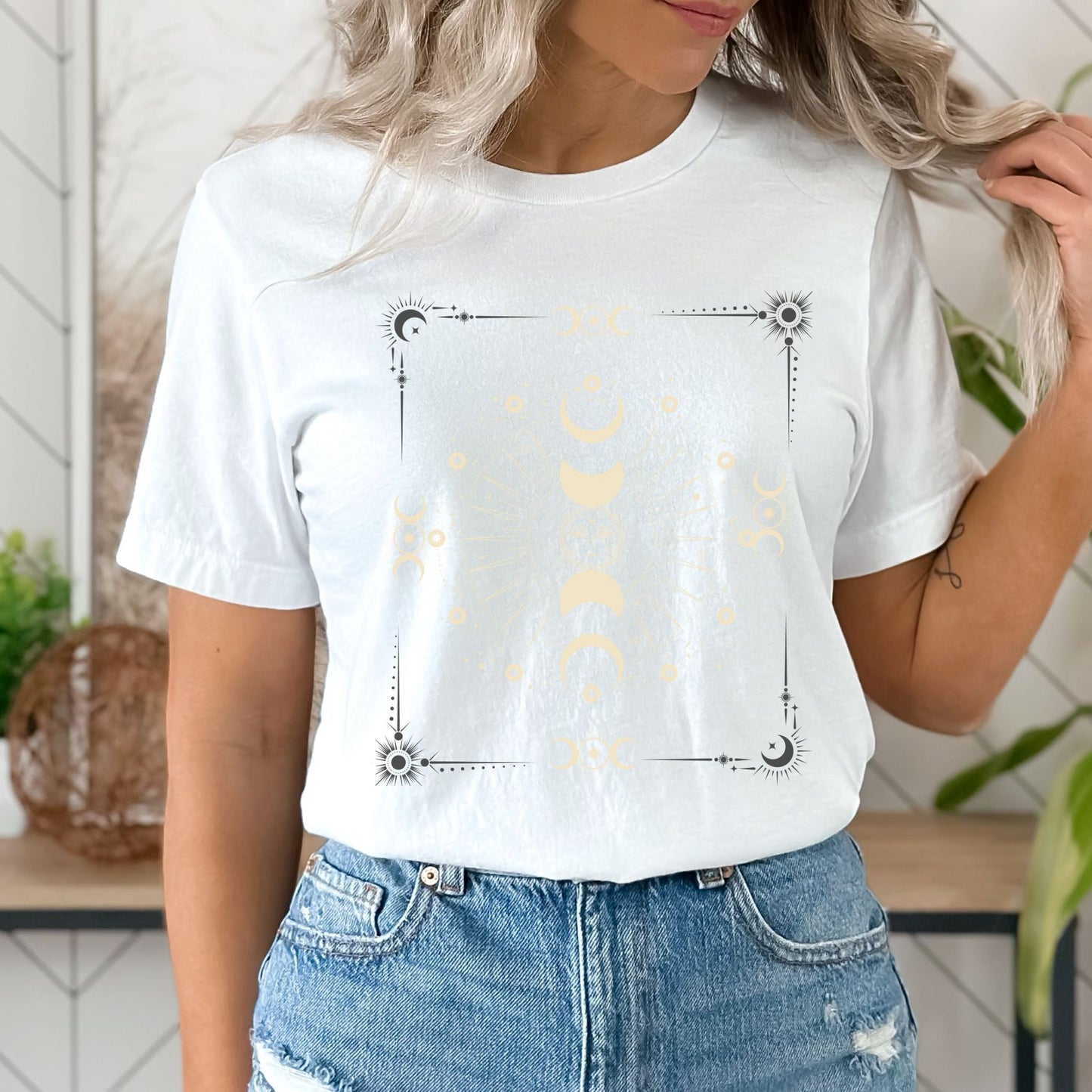 Cosmic moon phases t-shirt