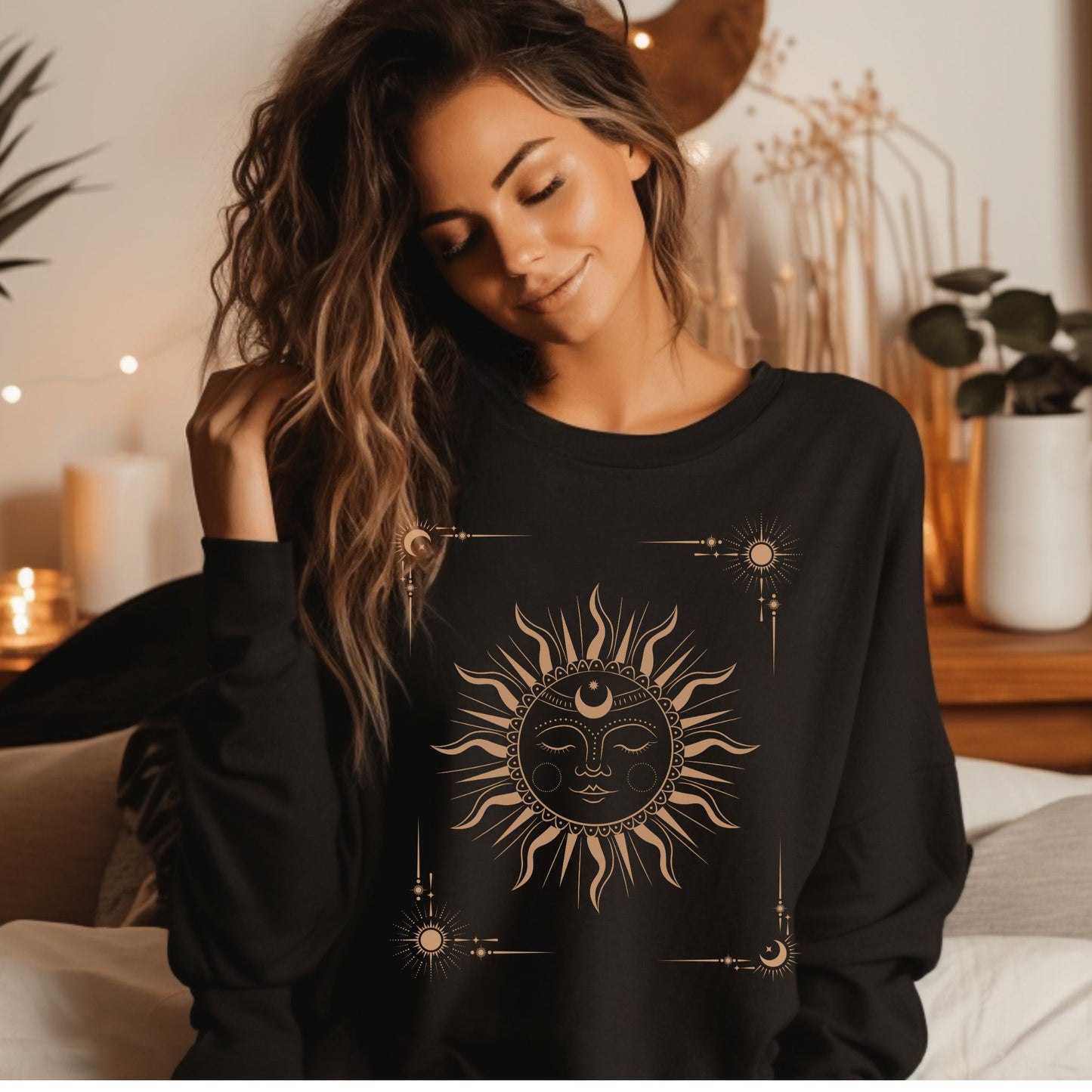 Astrological Moon long sleeve tee