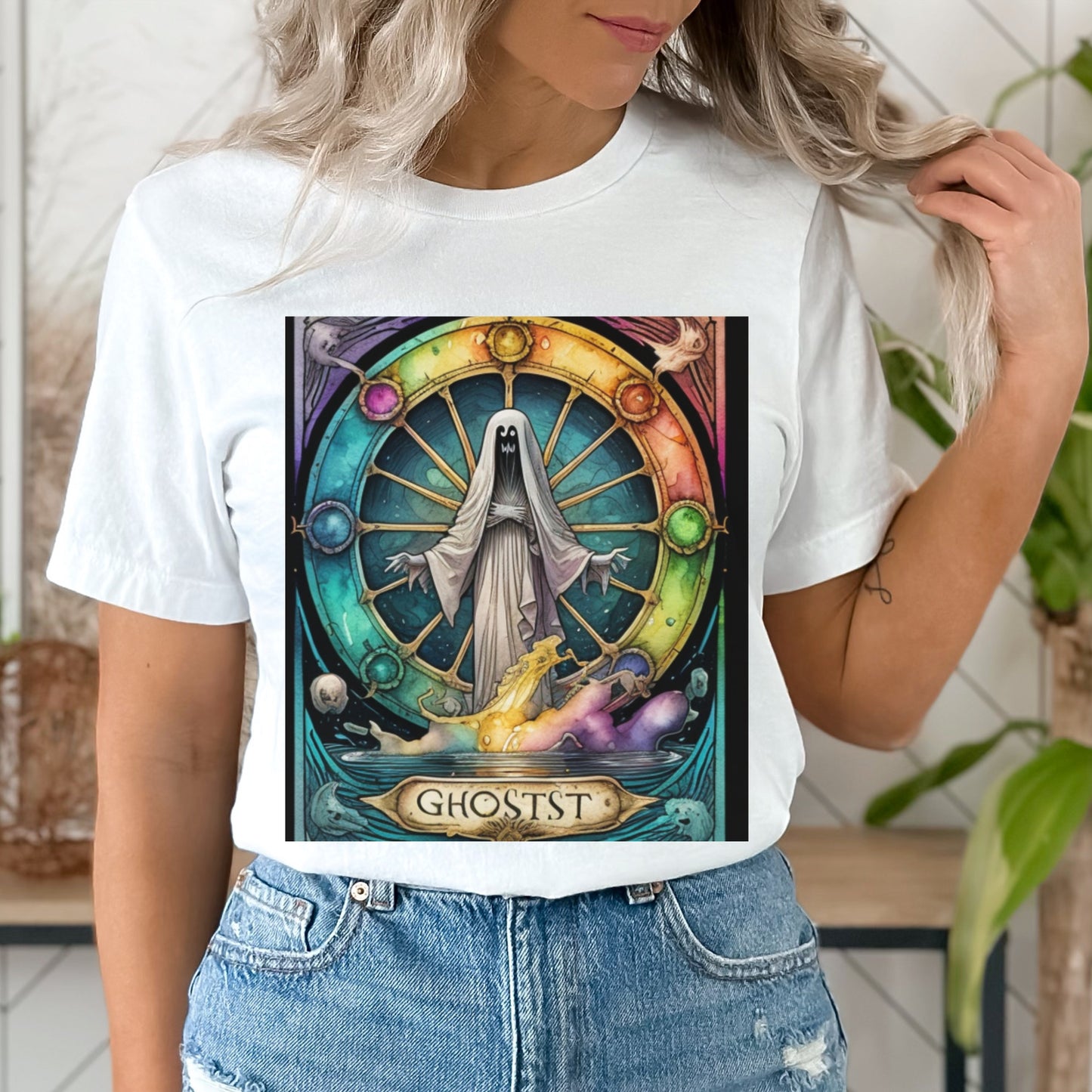 Halloween inspired Wheel of Fortune Tarot Tee