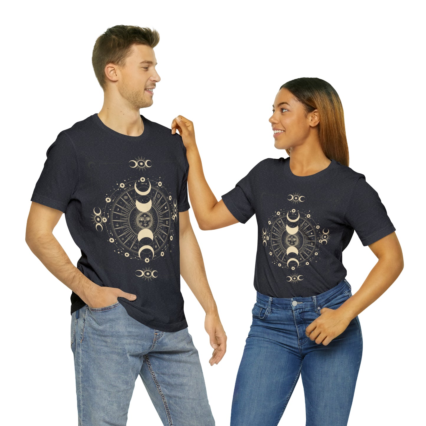 Cosmic moon phases t-shirt