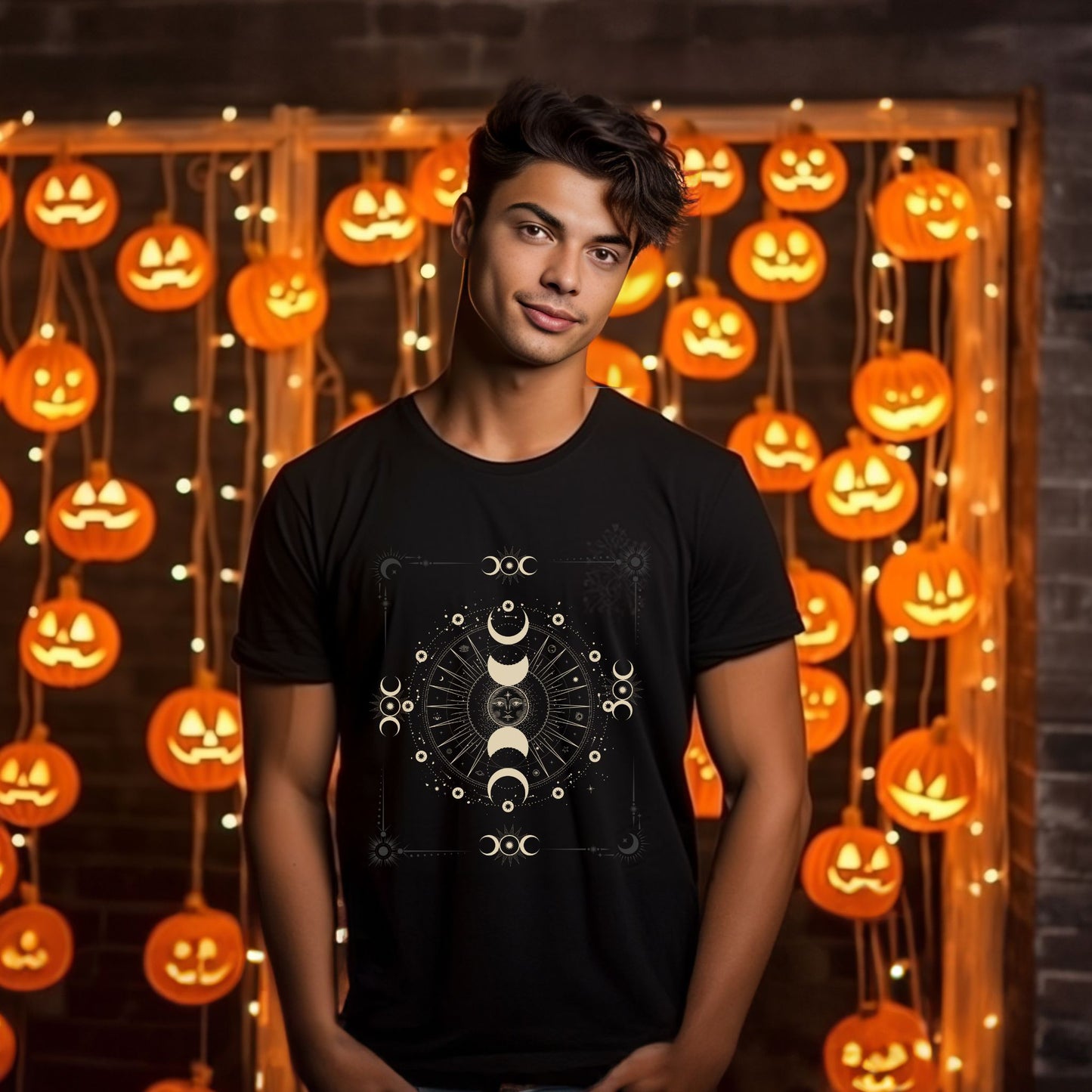 Cosmic moon phases t-shirt