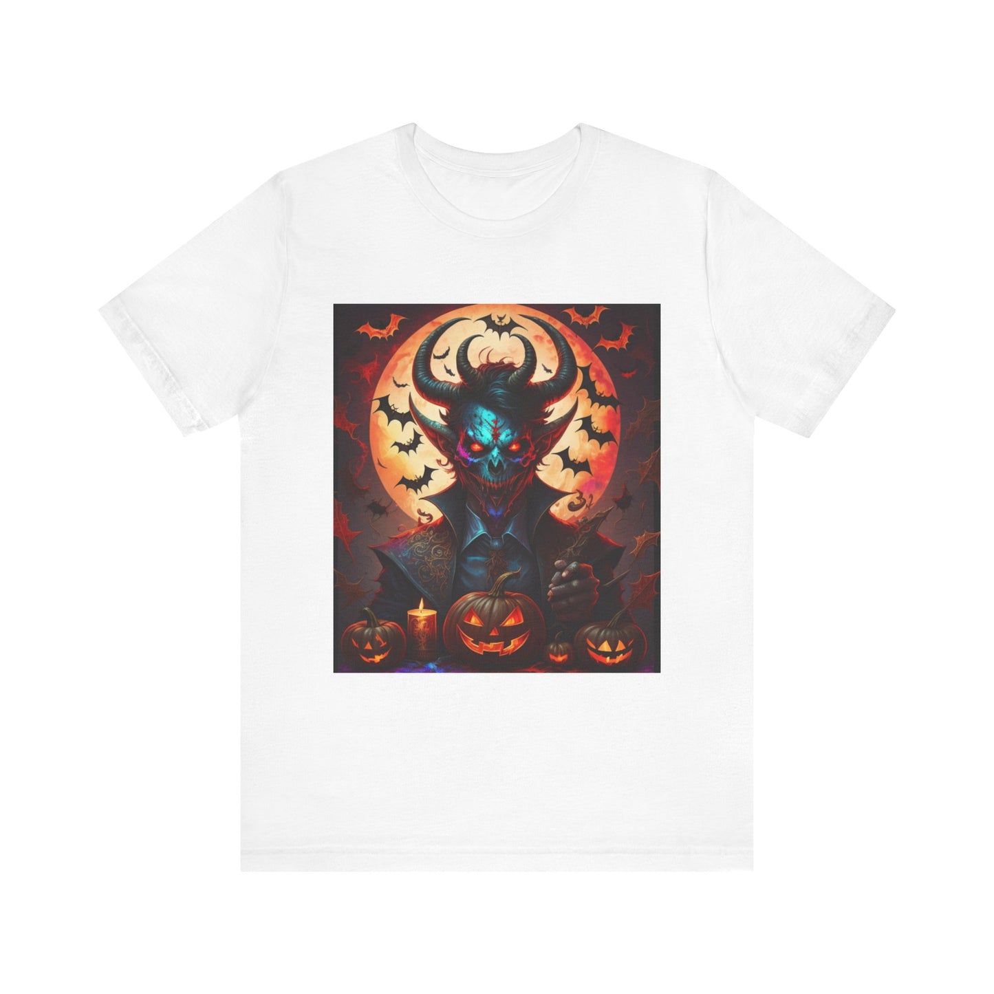 "Limited Edition Halloween Devil Tarot Card Tee: Unleash the Dark Side!"