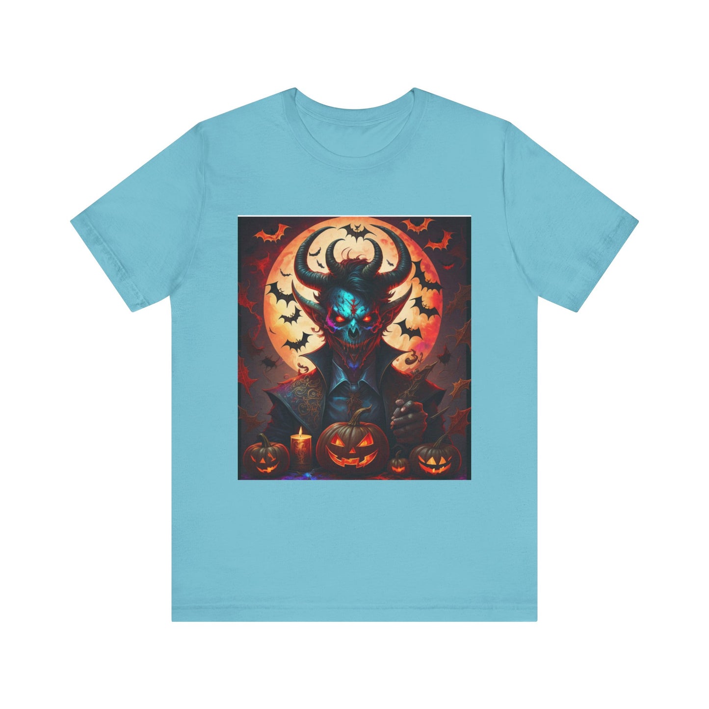 "Limited Edition Halloween Devil Tarot Card Tee: Unleash the Dark Side!"