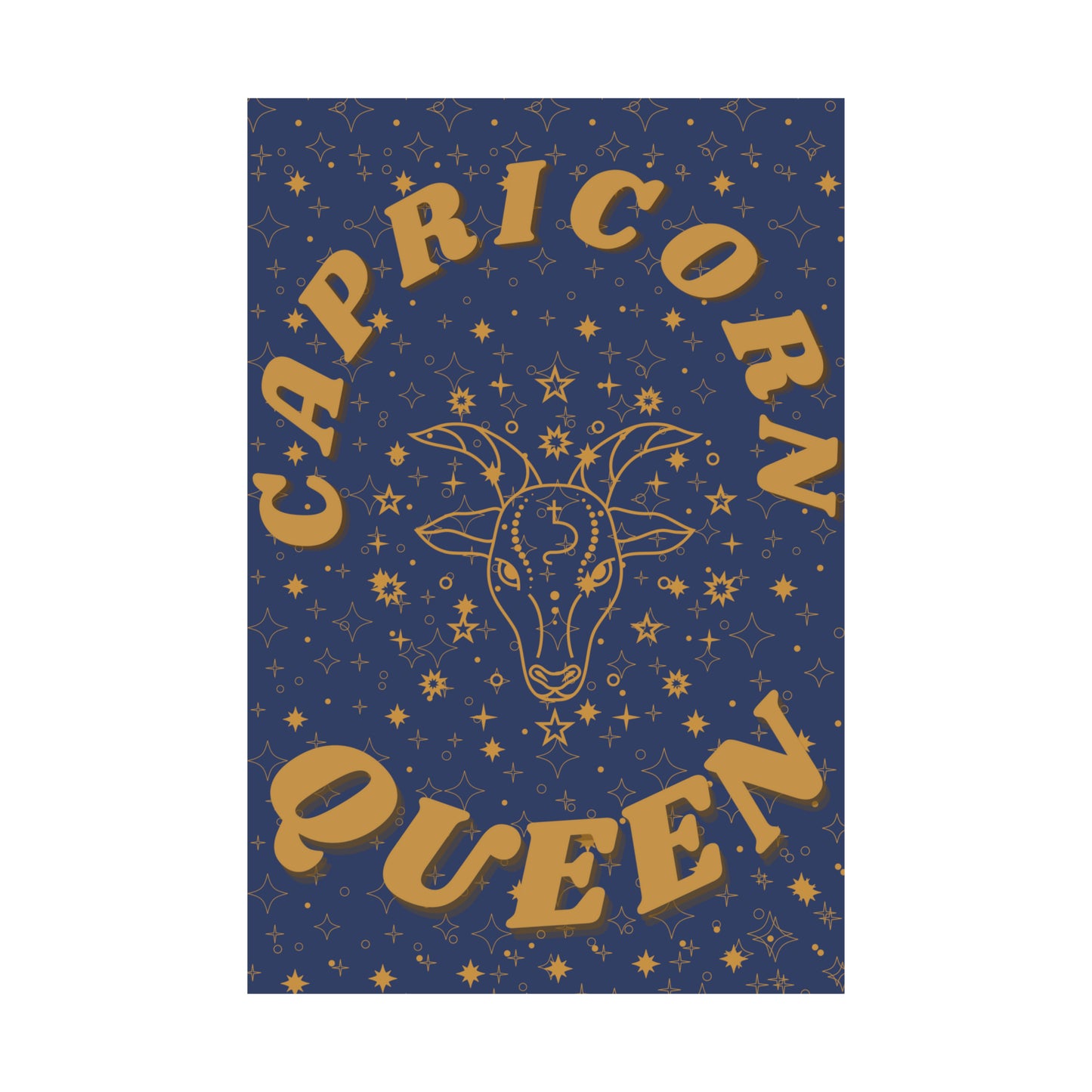 Capricorn Queen Poster