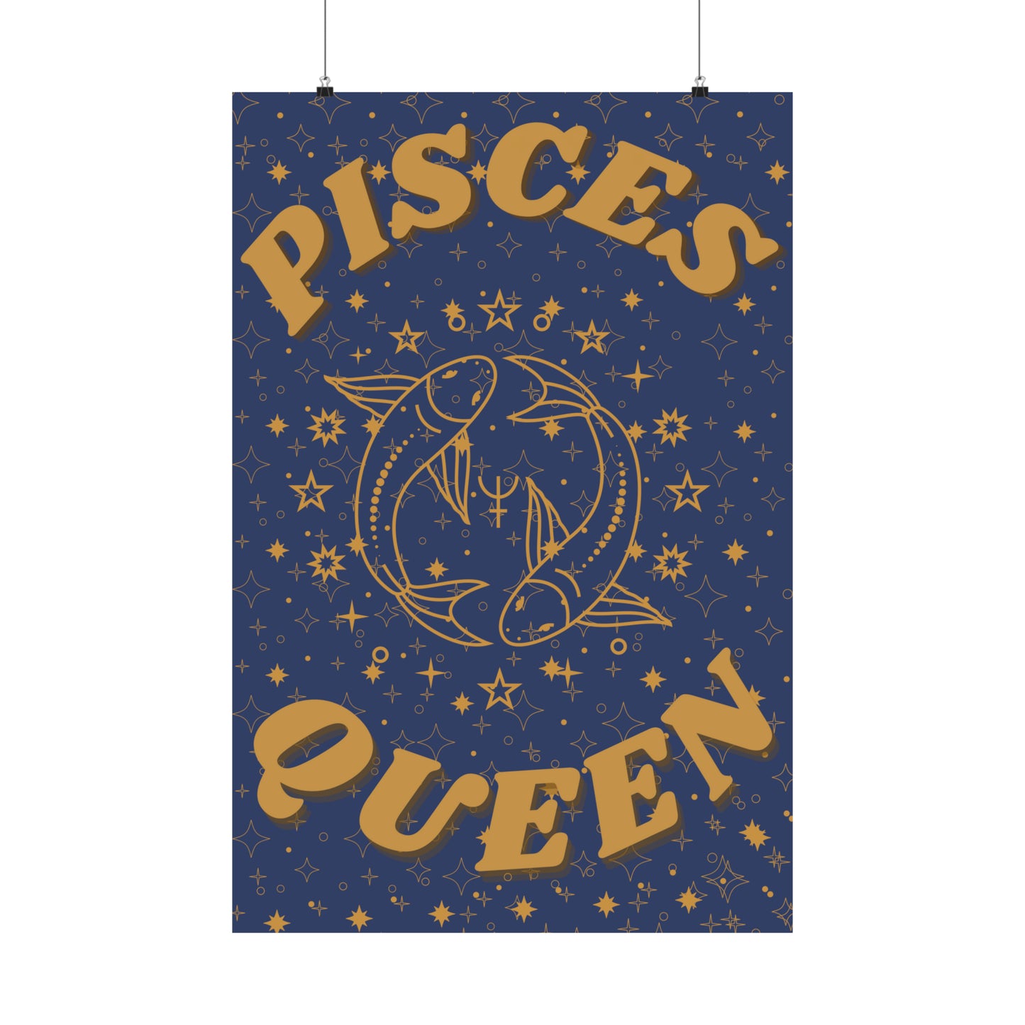 Pisces Queen Poster