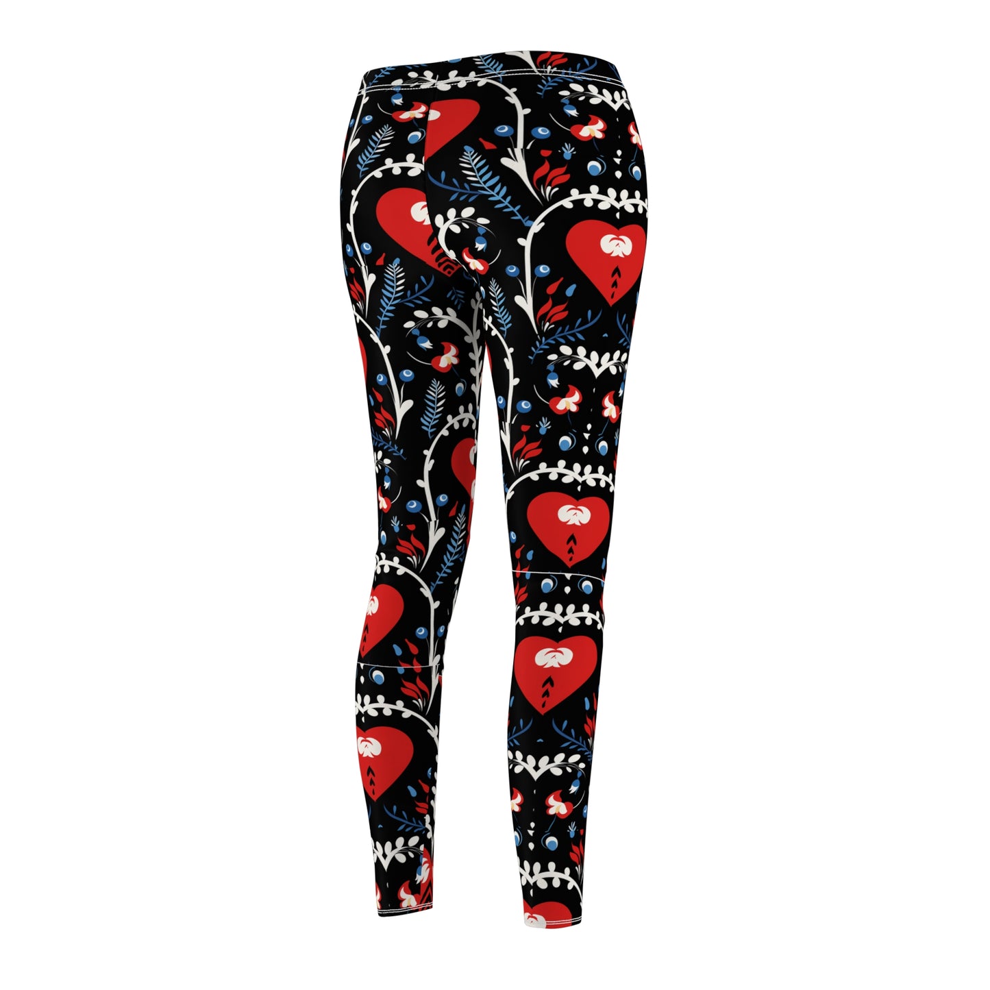 Nordic Heart Pattern leggings