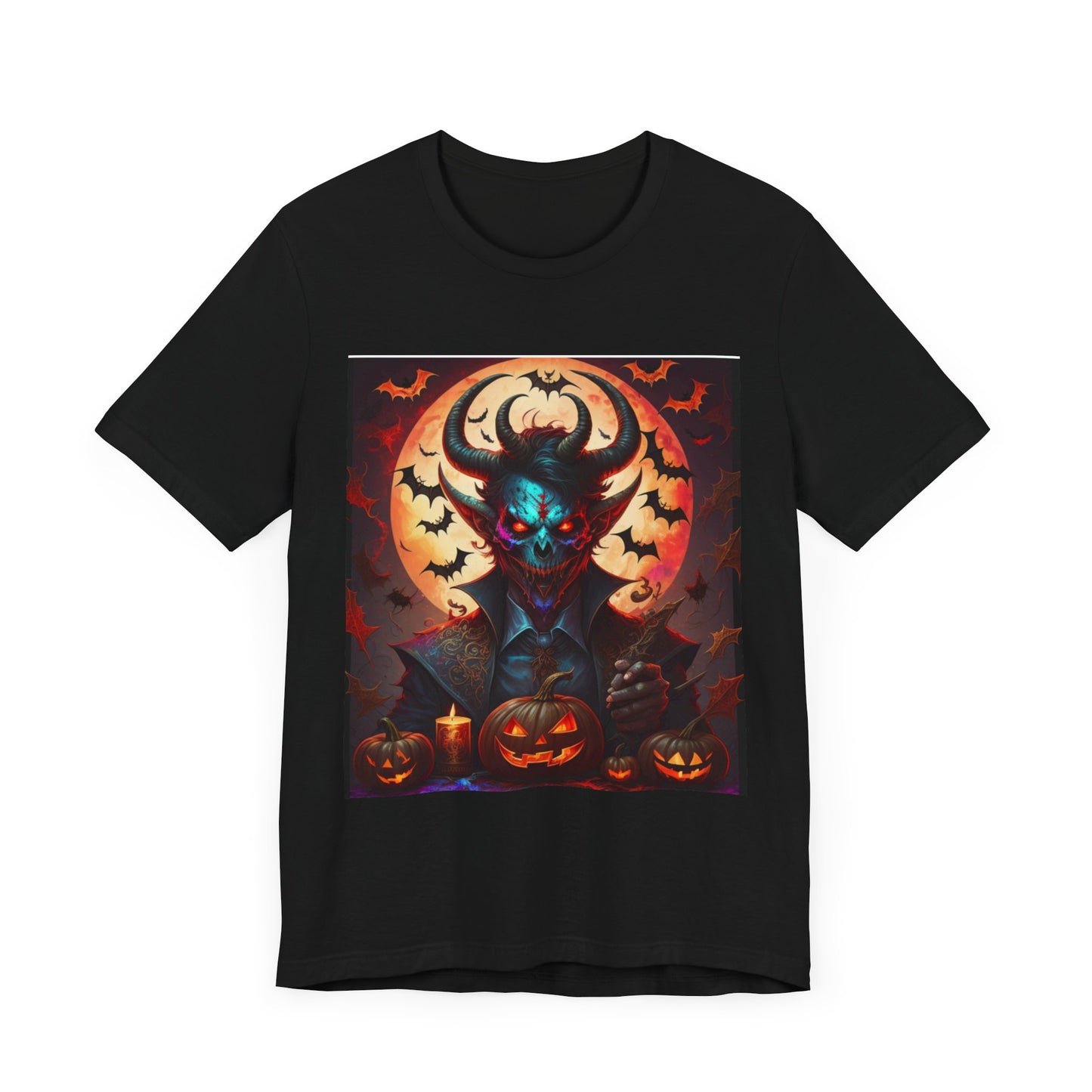 "Limited Edition Halloween Devil Tarot Card Tee: Unleash the Dark Side!"