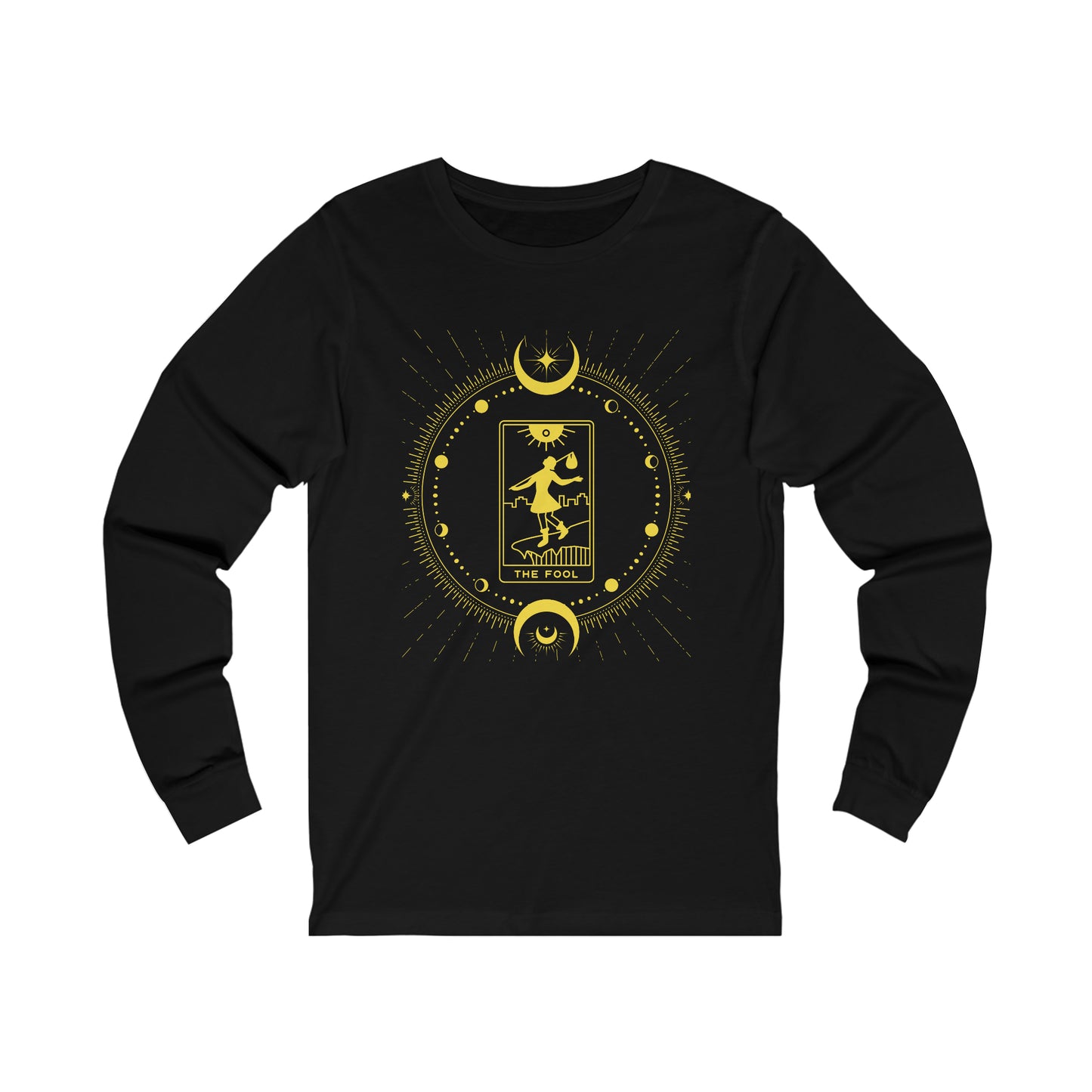 The Fool tarot card long sleeve shirt