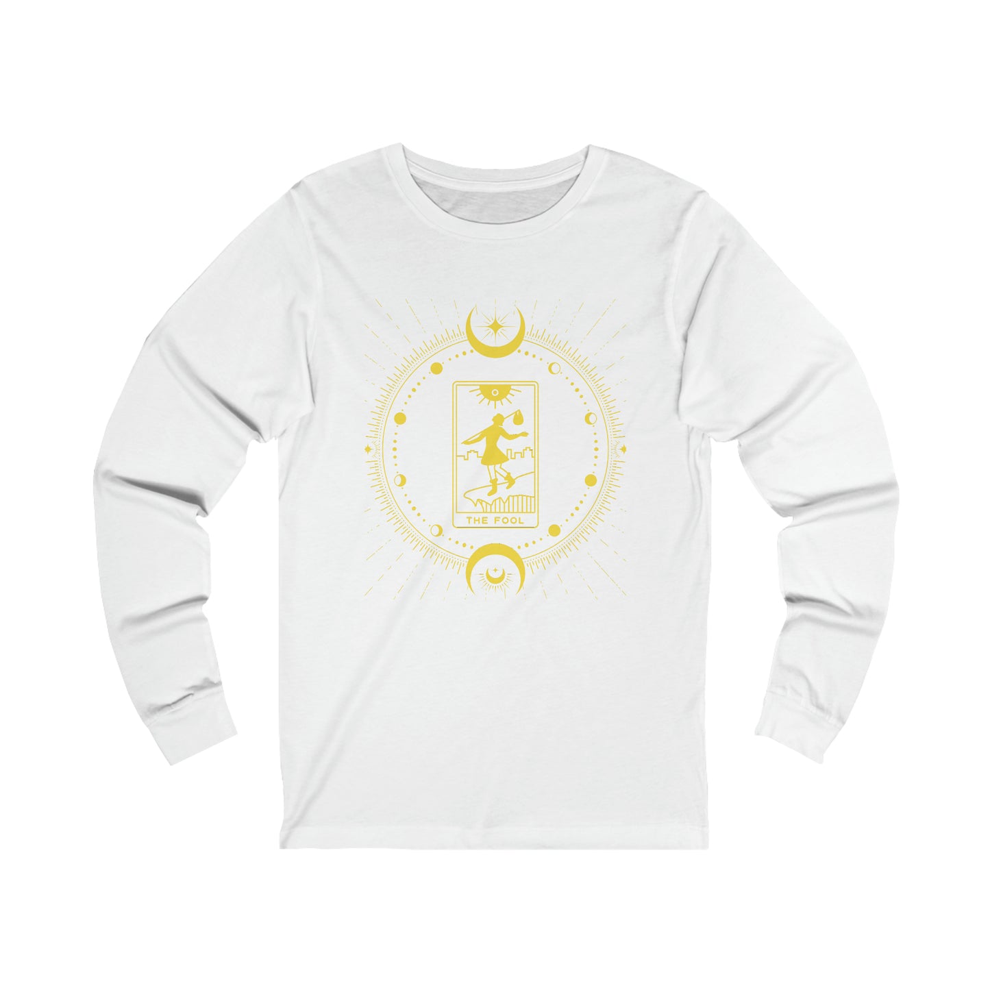 The Fool tarot card long sleeve shirt